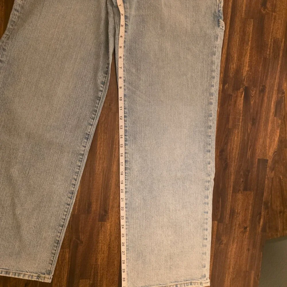 Current/Elliott The Painter Jeans 27 Salt Water Wide Leg Carpenter CE1021 NWT - Picture 5 of 11